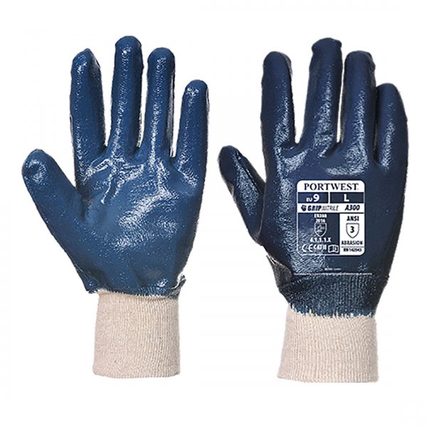 Guanti con polsino elasticizzato in Nitrile
