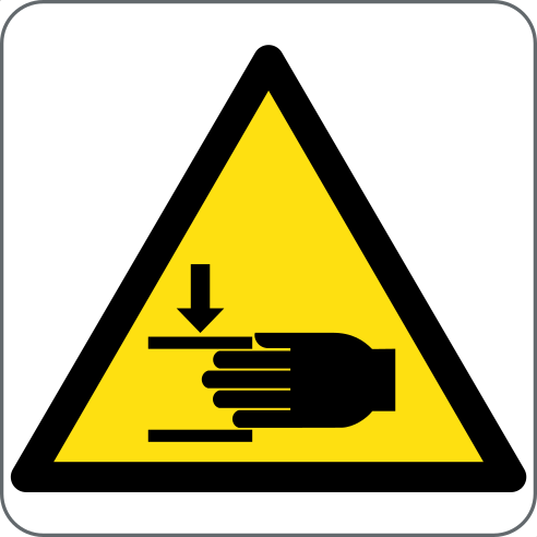 PERICOLO ATTENZIONE ALLE MANI