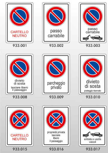 Cartello Serie Privata