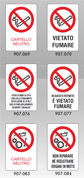 Cartello Divieto