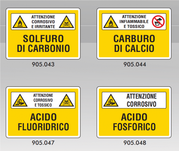 Segnaletica Sostanze Pericolose